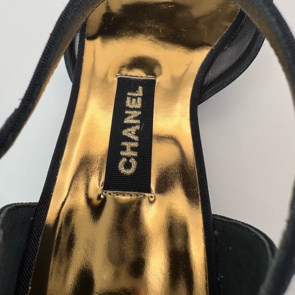 Chanel 2021 Interlocking CC Logo D’Orsay Flats Size 39 - Picture 6 of 11